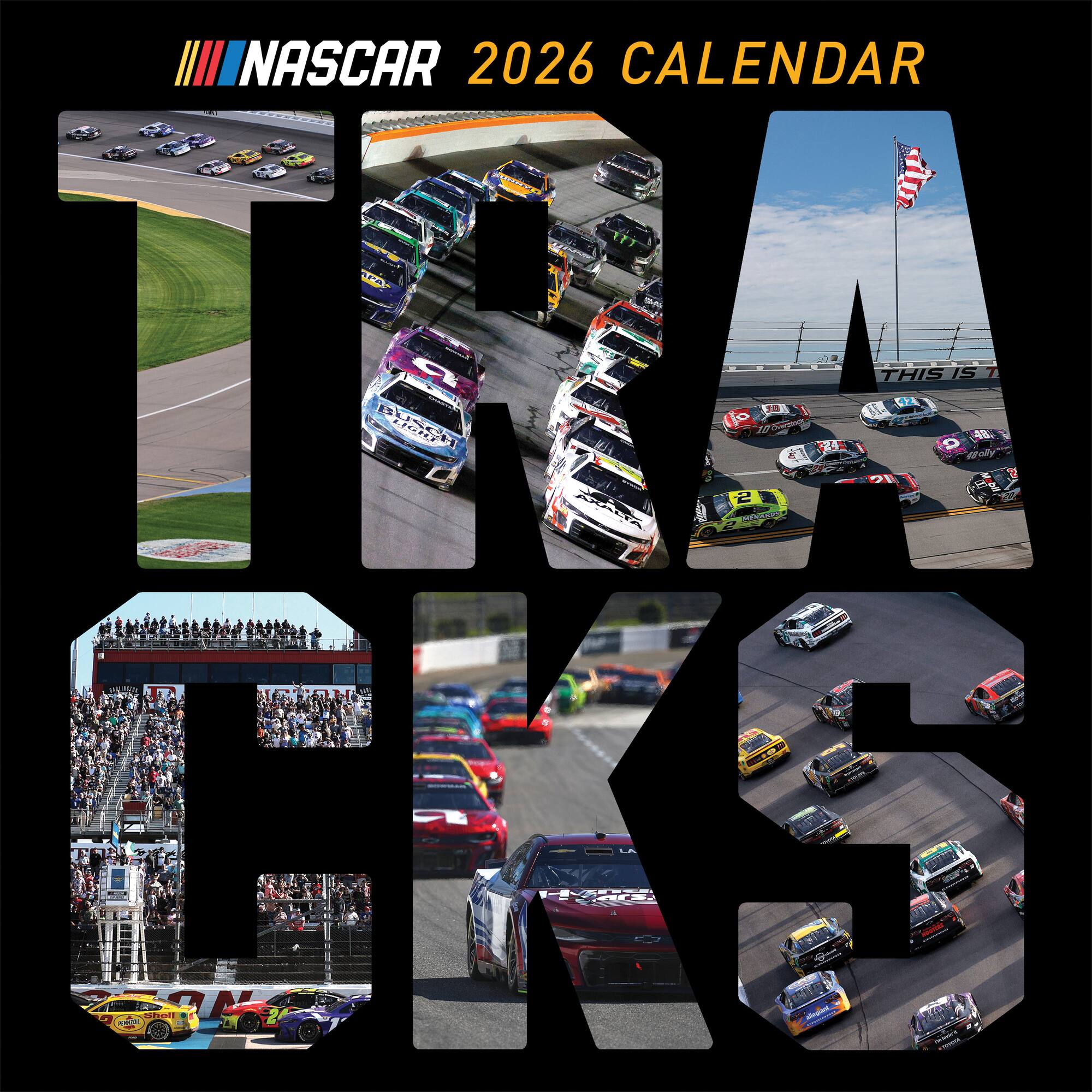 2026 Nascar Tracks Wall Calendar